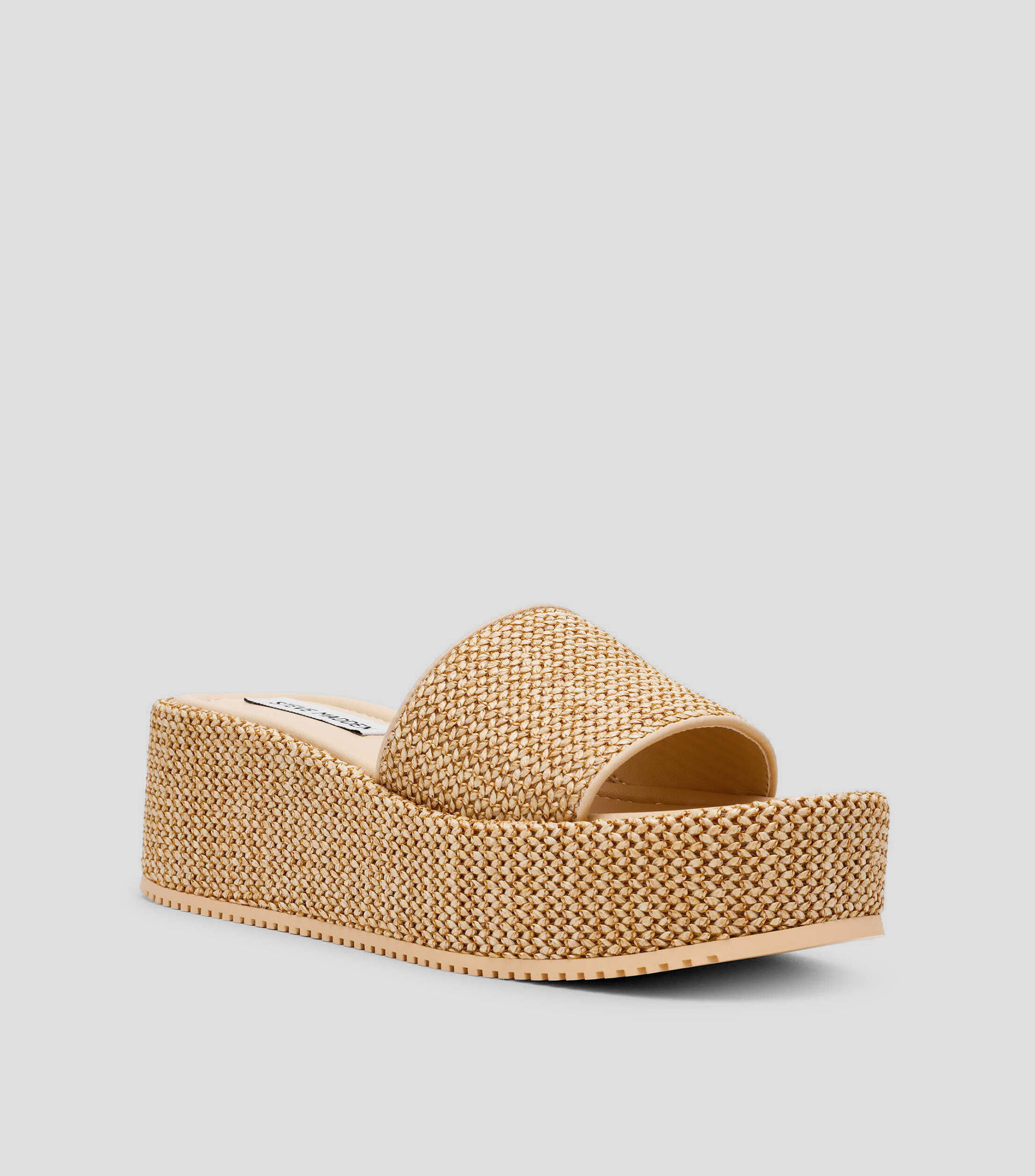 Sandalias slip on con cuña mediana Decor Mujer